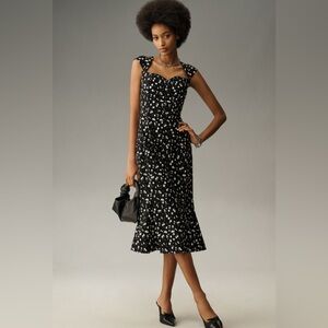 ✨ Anthropologie Cecily Fit & Flare Sweetheart Dress Sz LP